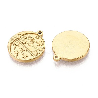 304 Stainless Steel Pendants STAS-N111-19G-1