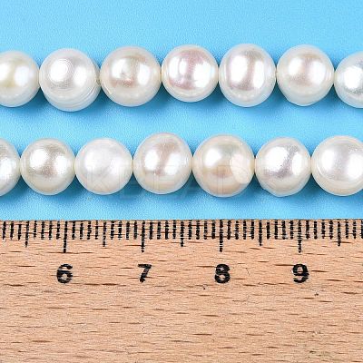 Natural Cultured Freshwater Pearl Beads Strands PEAR-N014-07J-1