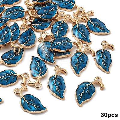 30Pcs Alloy Enamel Pendants ENAM-YW0006-05E-1