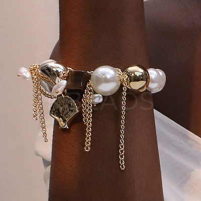 Bohemian Style Shell Shape Alloy Charm Bracelets WG311F9-01-1