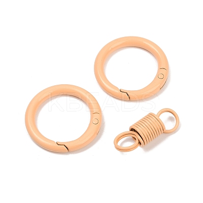 Alloy Spring Gate Clasps PALLOY-Q009-01E-1