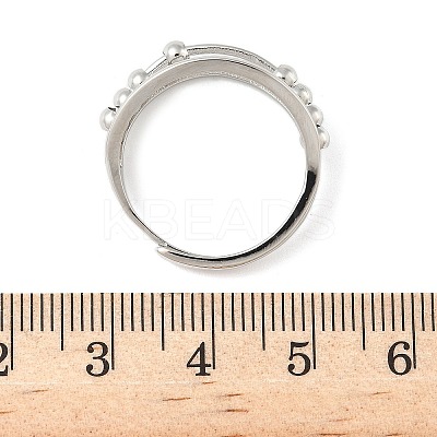 Brass Rotating Finger Rings for Women RJEW-C132-01C-P-1