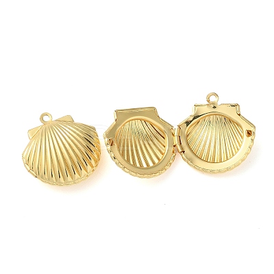 Rack Plating Brass Locket Pendants X-KK-M269-11G-1