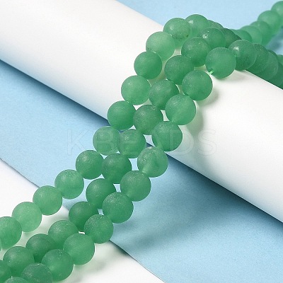 Natural Dyed White Jade Beads Strands G-M402-B01-03-1