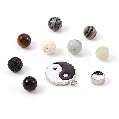 DIY Stretch Charm Bracelets Making Kits DIY-CW0001-08-1