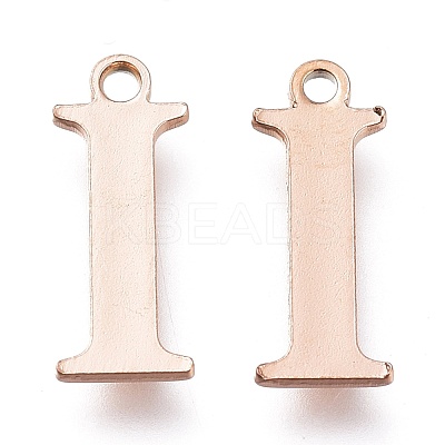 PVD Vacuum Plating  304 Stainless Steel Charms STAS-H112-I-RG-1