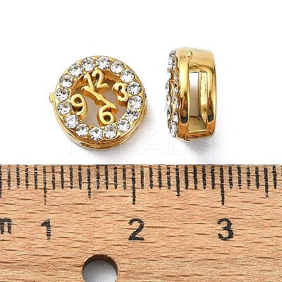Ion Plating(IP) 304 Stainless Steel Slide Charms STAS-C089-06H-G-1