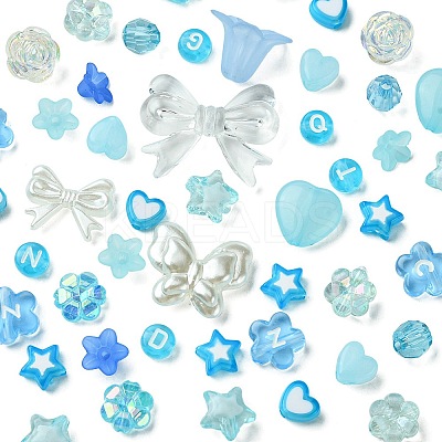 DIY Acrylic & ABS Plastic Imitation Pearl Beads Bracelets Jewelry Making Kits DIY-FS0006-24B-1