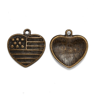 Unique Ideas for Valentines Day Mixed Tibetan Style Alloy Heart Pendants TIBEP-X0004-02-AB-1