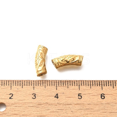 Ion Plating(IP) 304 Stainless Steel Curved Tube Beads STAS-I321-27G-1