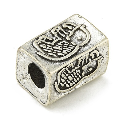 Tibetan Style Alloy European Beads FIND-U015-15AS-02-1