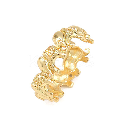 Brass Cuff Rings for Women RJEW-Z113-04G-1
