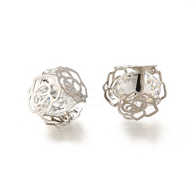 Brass Micro Pave Cubic Zirconia Pendants KK-M312-27P-1