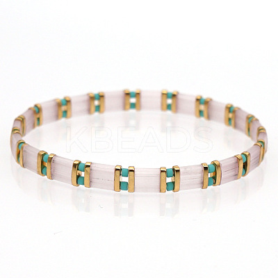 Bohemian Glass Seed Beaded Stretch Bracelets LS-JM4508-23-1
