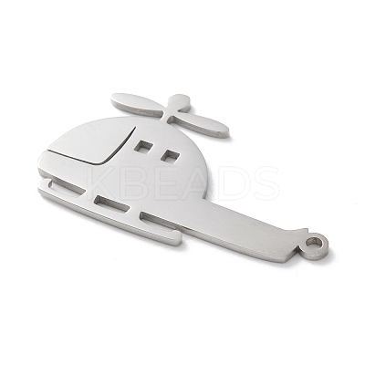Anti-Tarnish 304 Stainless Steel Pendants STAS-S149-08P-1
