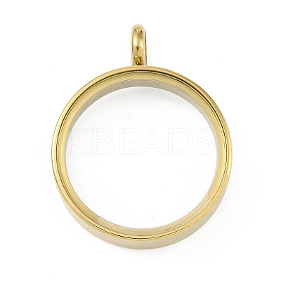 Ion Plating(IP) 304 Stainless Stee Locket Pendants STAS-S132-16G-03-1