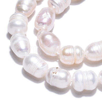 Natural Cultured Freshwater Pearl Beads Strands PEAR-N012-07S-1