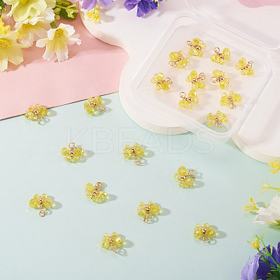 20Pcs Glass Pendants PALLOY-TAC0213-1