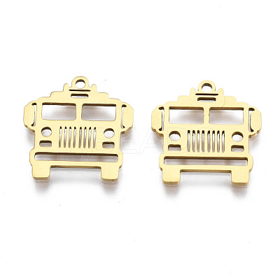 Ion Plating(IP) 201 Stainless Steel Pendants STAS-T044-267G-1