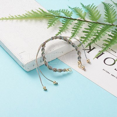 Adjustable Polyester Braided Cord Bracelet Making AJEW-JB00848-08-1