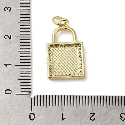 Brass Micro Pave Cubic Zirconia Pendants KK-Q808-36G-1