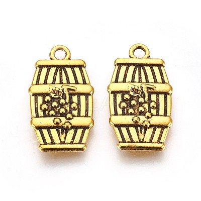 Tibetan Style Alloy Pendants TIBEB-A11923-AG-FF-1