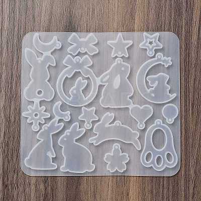 Rabbit Earrings Pendants DIY Silicone Mold X1-DIY-Q033-08B-1