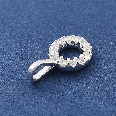 925 Sterling Silver with Cubic Zirconia Charms STER-Q004-01O-S-1