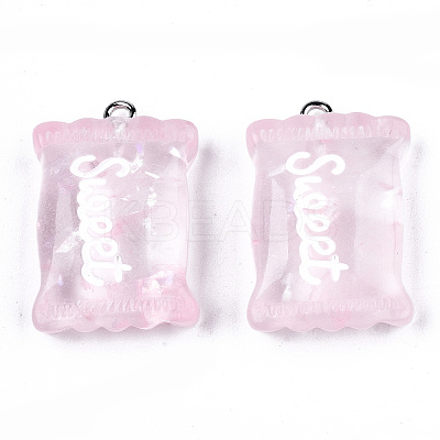 Transparent Resin Pendants LS-X-RESI-S356-54A-05-1