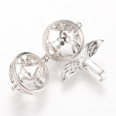 Rack Plating Brass Cage Pendants LS-KK-S309-01P-1
