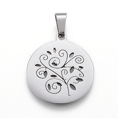 Non-Tarnish 304 Stainless Steel Pendants LS-STAS-I086-03P-01-1