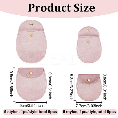 10Pcs 10 Styles Velvet Jewelry Storage Pouches ABAG-BC0001-54-1