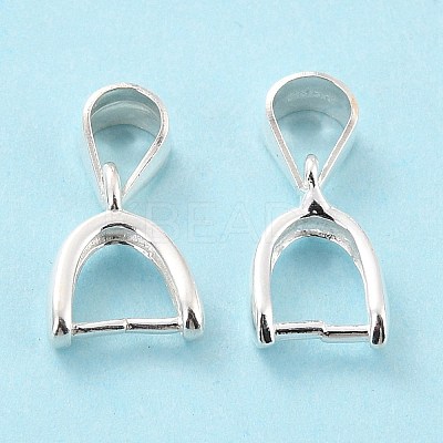 925 Sterling Silver Ice Pick Pinch Bails STER-Z001-121S-03-1
