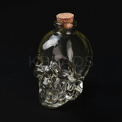 Skull Glass Wine Bottle BOTT-PW0011-66A-1