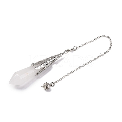 Natural Quartz Crystal Pointed Dowsing Pendulum Big Pendants G-H285-06P-A25-1