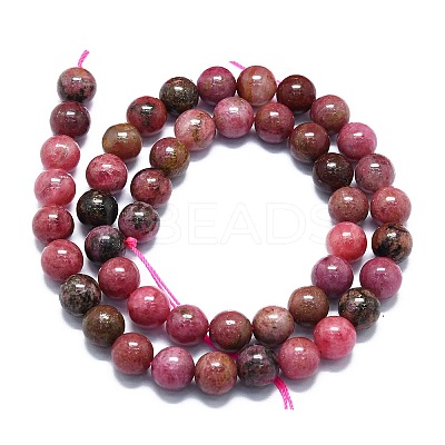 Natural Rhodonite Beads Strands G-K245-A11-04-1