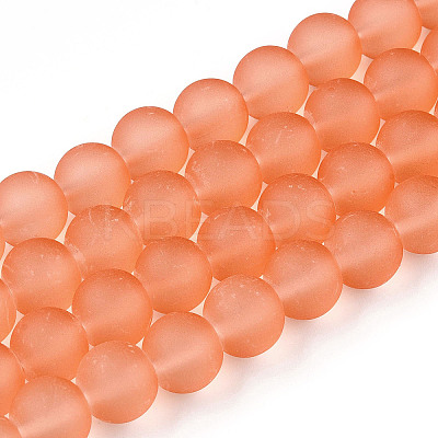 Transparent Glass Bead Strands LS-GLAA-S031-10mm-33-1-1