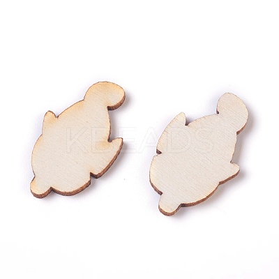 Sea World Theme Wooden Cabochons WOOD-I003-09-1