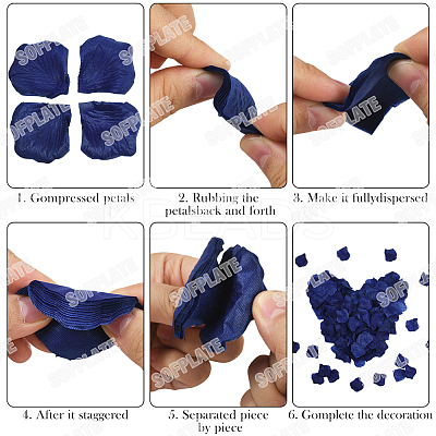 100G Satin Artificial Rose Petals DIY-SP0005-68F-1