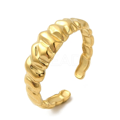 304 Stainless Steel Open Cuff Rings RJEW-Q780-03G-1