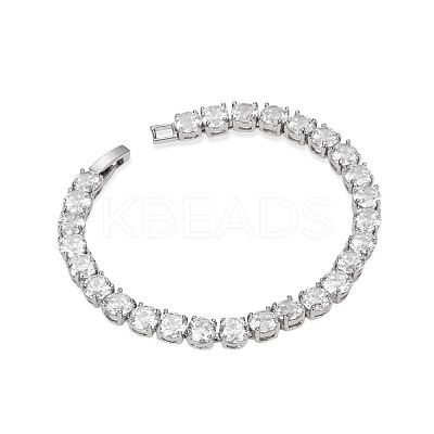 Sport Theme Simple Fashion Brass Tennis Bracelet JB52A-1