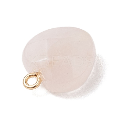 Natural Rose Quartz Pendants PALLOY-JF04862-1
