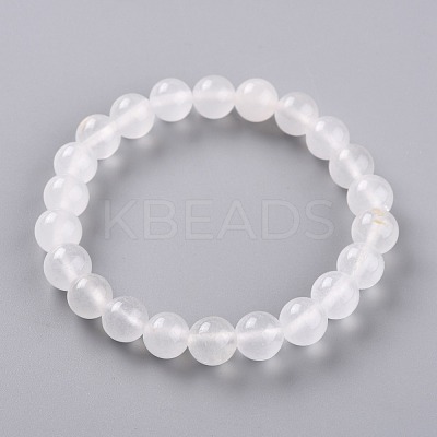 Dyed Natural Jade Beads Stretch Bracelets BJEW-G633-B-24-1
