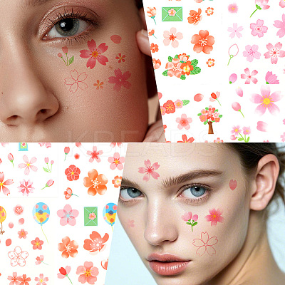 36Pcs 2 Style PVC Waterproof Self-Adhesive Picture Stickers STIC-SP0001-09D-1