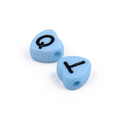 Opaque Acrylic Enamel Beads MACR-S273-37-1