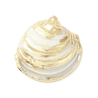 Natural Sea Shell Pendants SHEL-F005-06LG-1