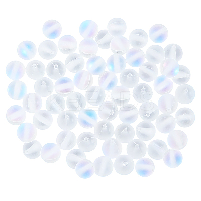 120Pcs Synthetic Moonstone Beads Strands G-PA0001-75B-1