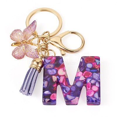 Resin Butterfly Pendant Keychains KEYC-TAC0034-03M-1