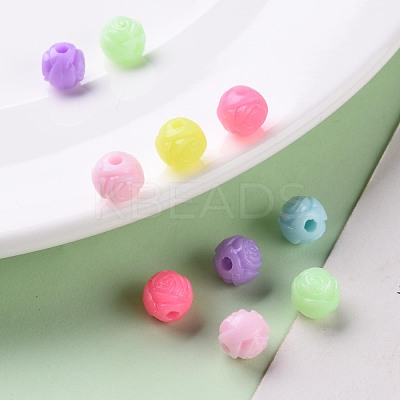 Opaque Polystyrene(PS) Plastic European Beads KY-I004-24A-1