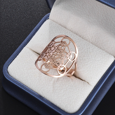 Irish Kate Knot 304 Stainless Steel Hollow Cuff Rings FS-WG925D4-03-1